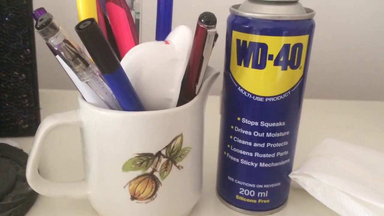 wd40 pen removal