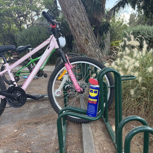 שימון אופניים עם wd40